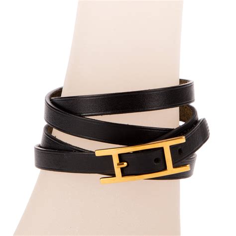 Hermes Hapi Leather Bracelet 